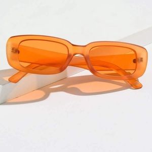 Studded decor rimless fashion glasses